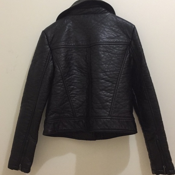 Forever21 black pleather jacket - Picture 5 of 10